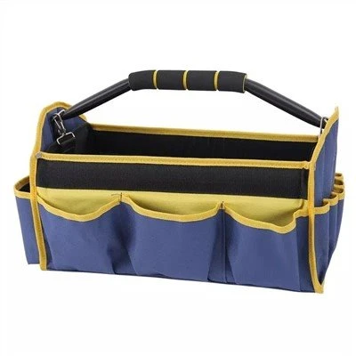 Multi-Pocket Steel Pipe Portable Tool Tote