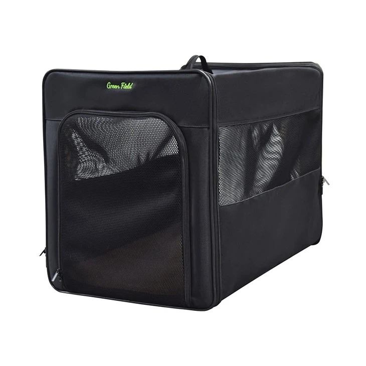Gwo espas nwa bèt kay Carrier Cage