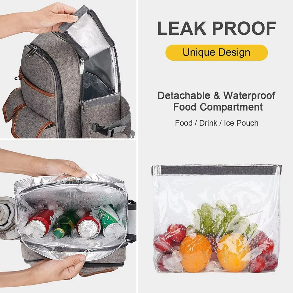 Multi-Purpose Travel Insulated Picnic Backpack With Mat Tableware best