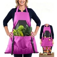 Custom Garden Harvest Abliye ak gwo pòch davwa